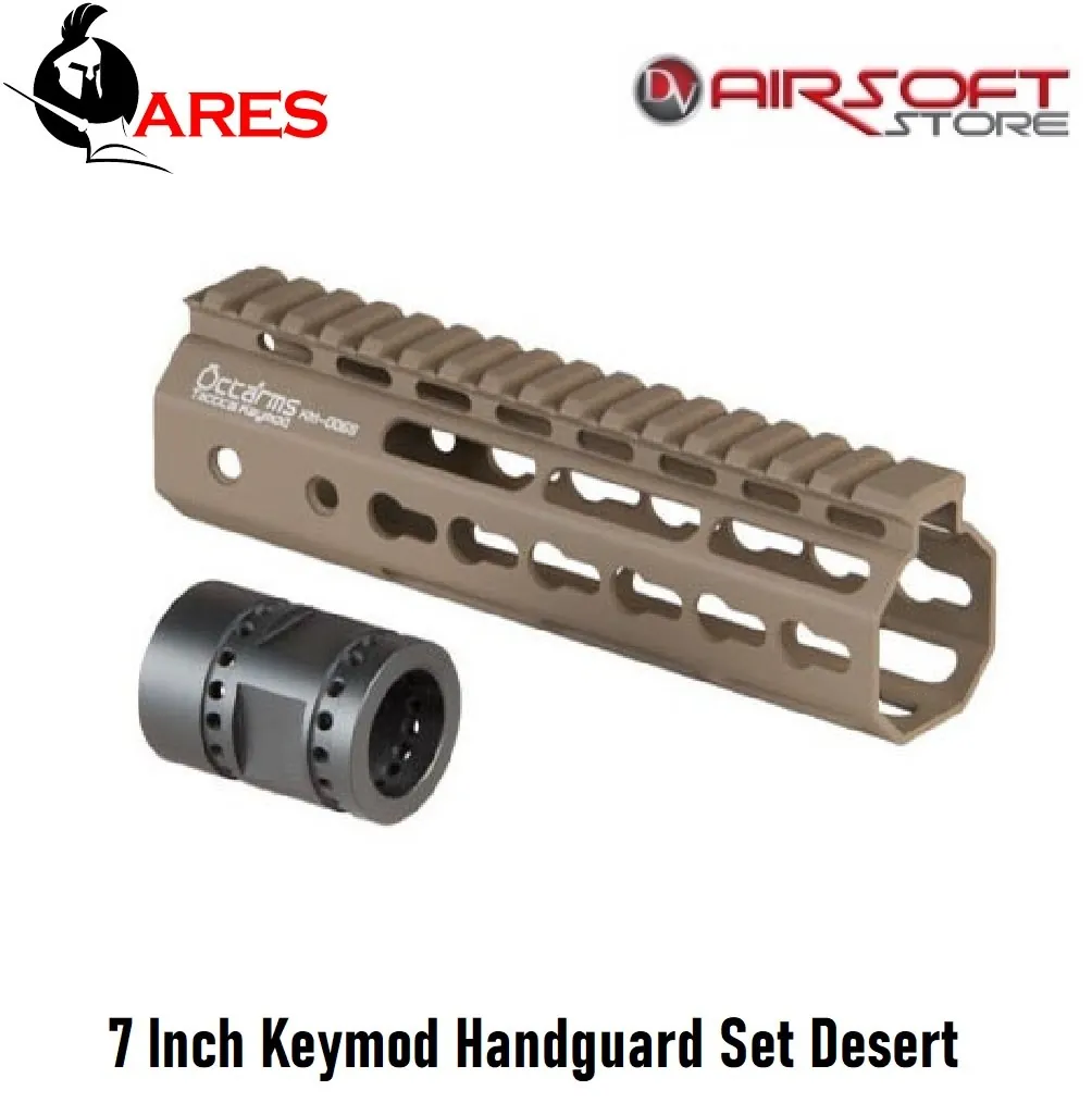 7 Inch Keymod Handguard Set Desert