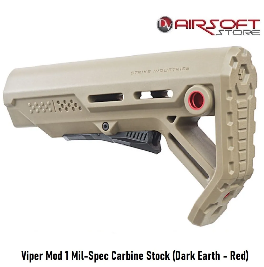 Viper Mod 1 Mil-Spec Carbine Stock (Dark Earth - Red)