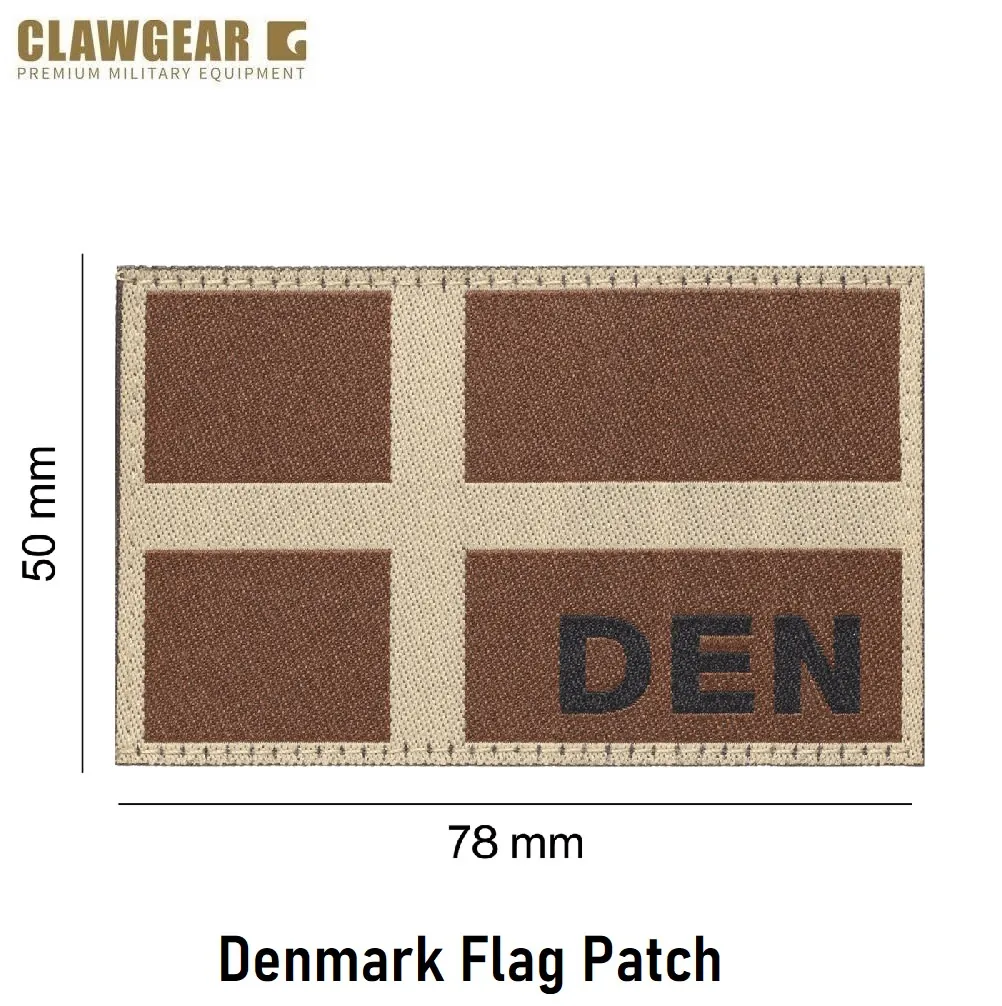 [2100000060801] Denmark Flag Patch Coyote