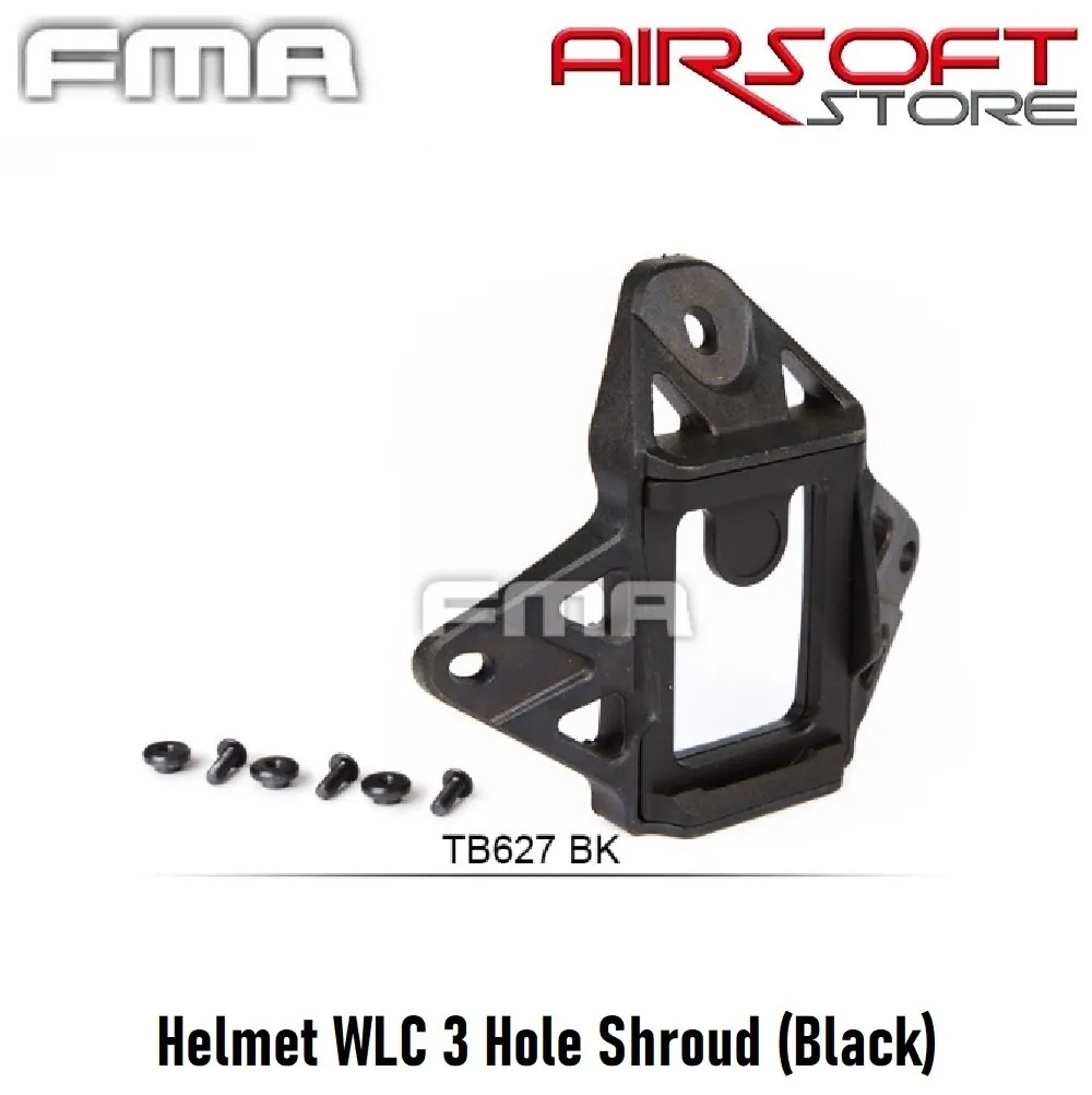 Helmet WLC 3 Hole Shroud (Black)