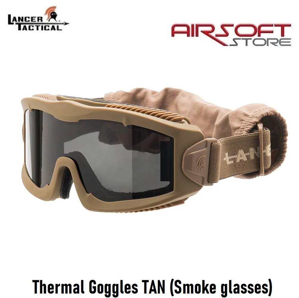 [2100000064229] Thermal Goggles TAN (Smoke glasses)