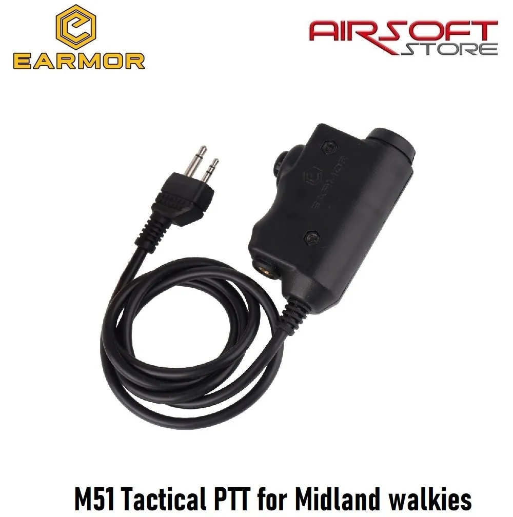 [2100000064649] M51 Tactical PTT for Midland walkies