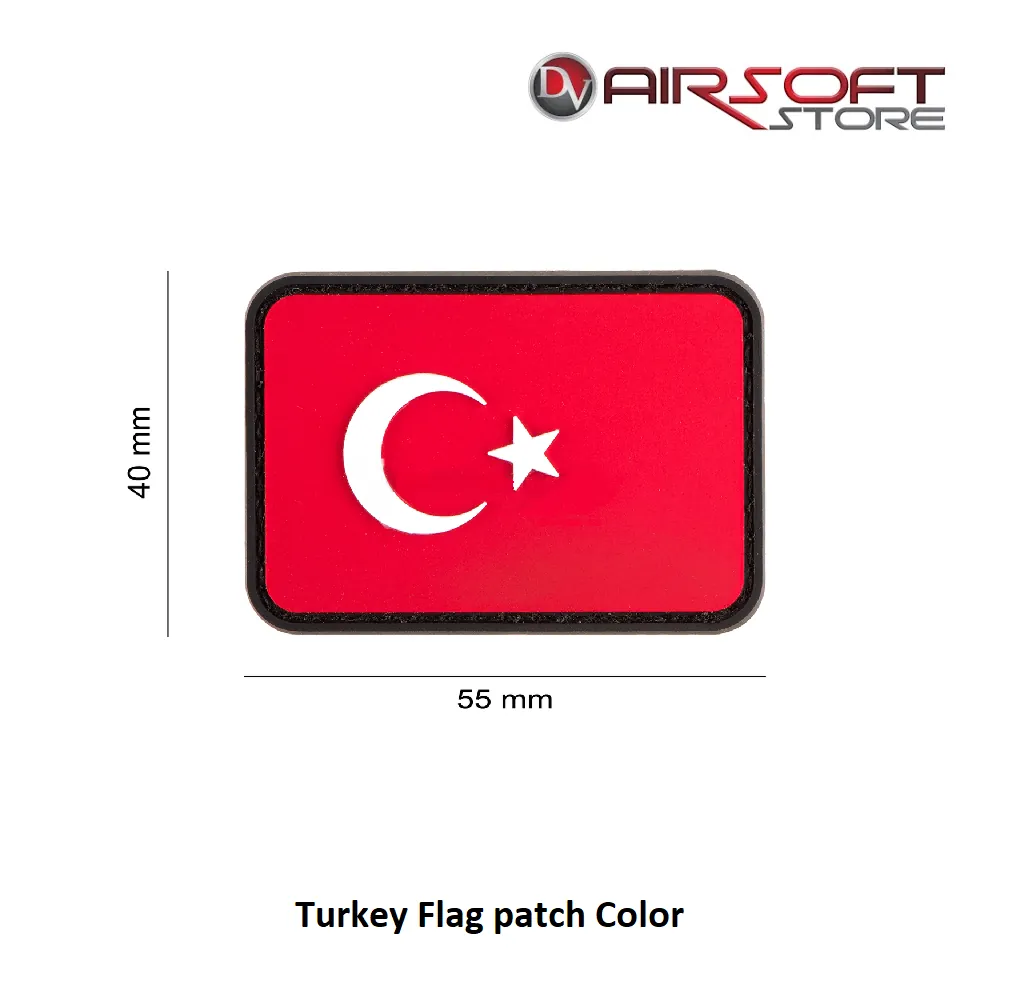 [2100000067626] Turkey Flag Rubber patch