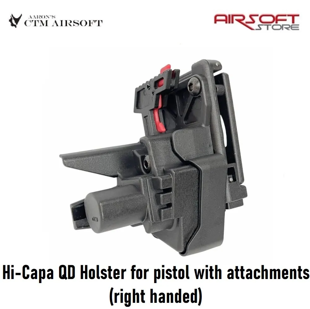 [2100000068760] Hi-Capa QD Holster for pistol with attachments (right handed)
