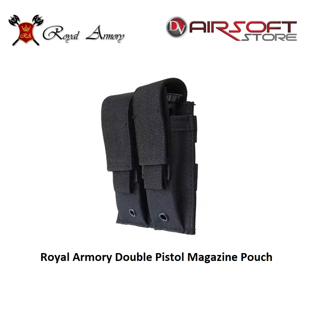 [2100000069354] Double Pistol Magazine Pouch (Black)