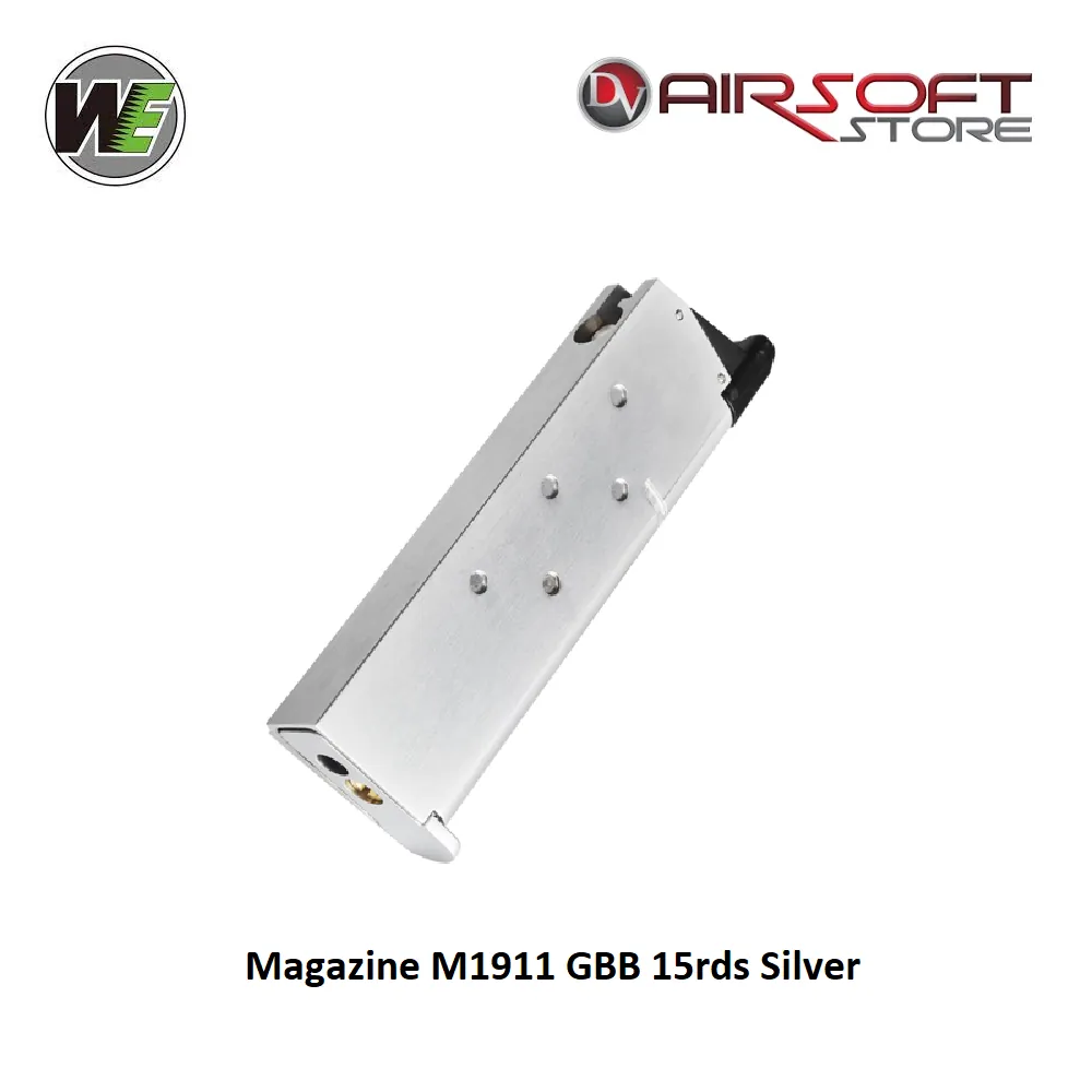 [2100000072170] Magazine M1911 GBB 15rds Silver