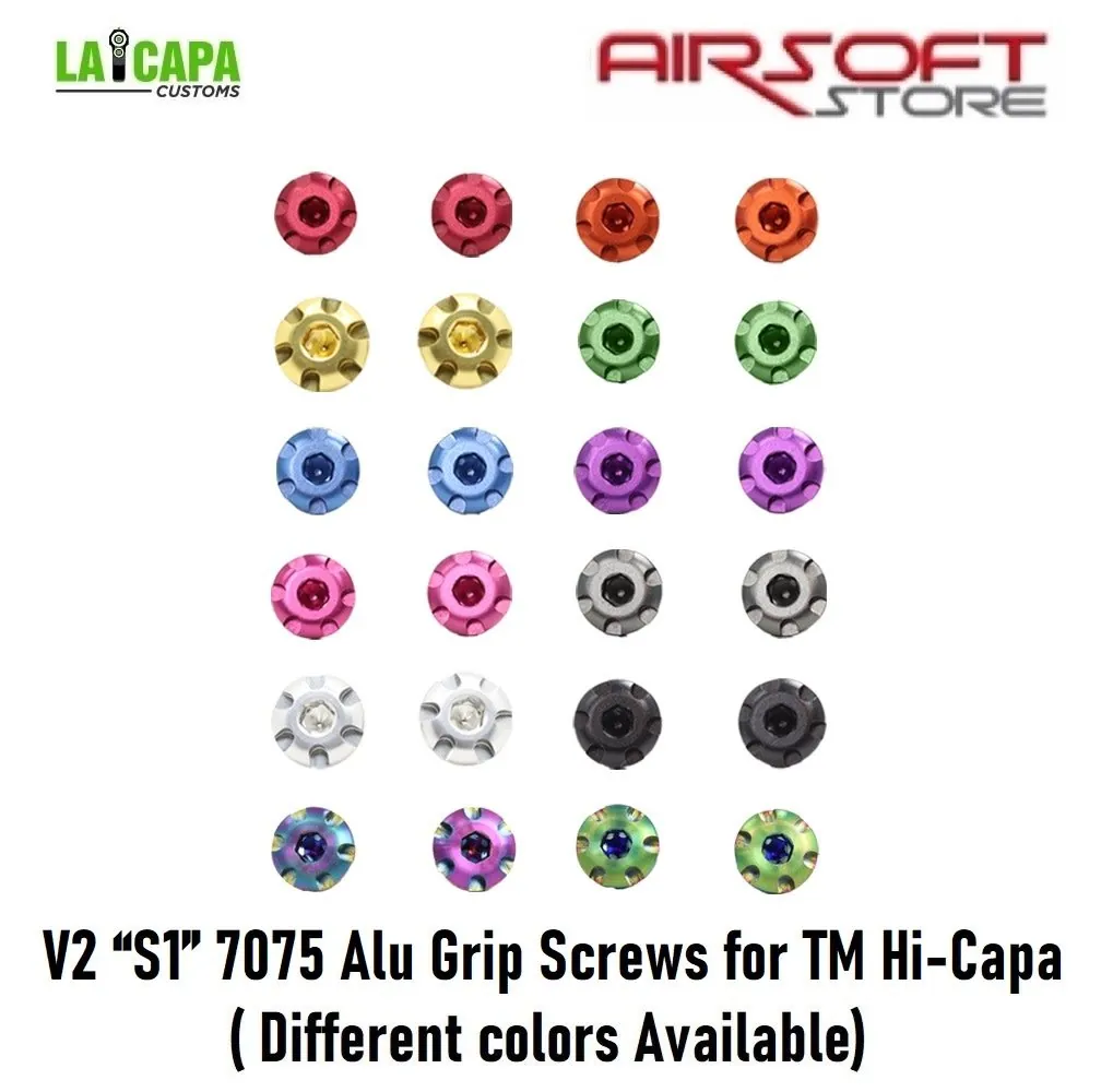 V2 “S1” 7075 Alu Grip Screws for TM Hi-Capa