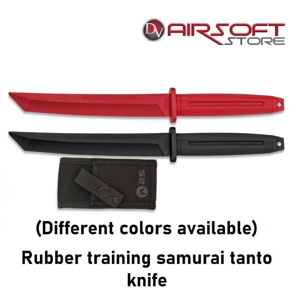 Rubber training samurai tanto knife
