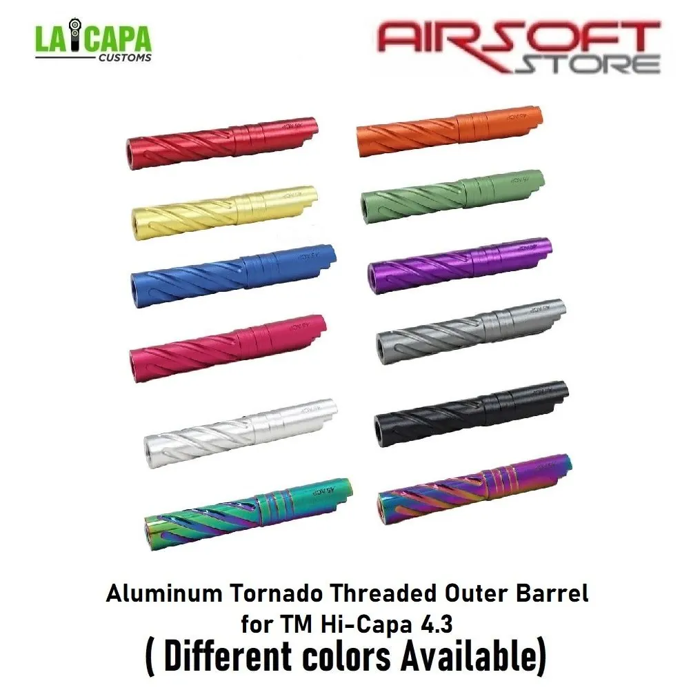 Aluminum Tornado Threaded Outer Barrel for TM Hi-Capa 4.3