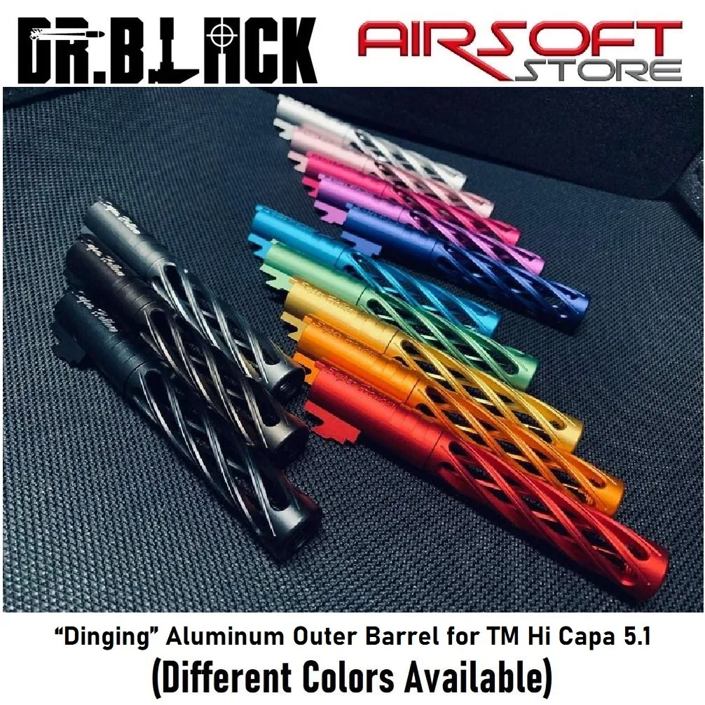 [2100000073108] “Dinging” Aluminum Outer Barrel for TM Hi Capa 5.1 (Black)