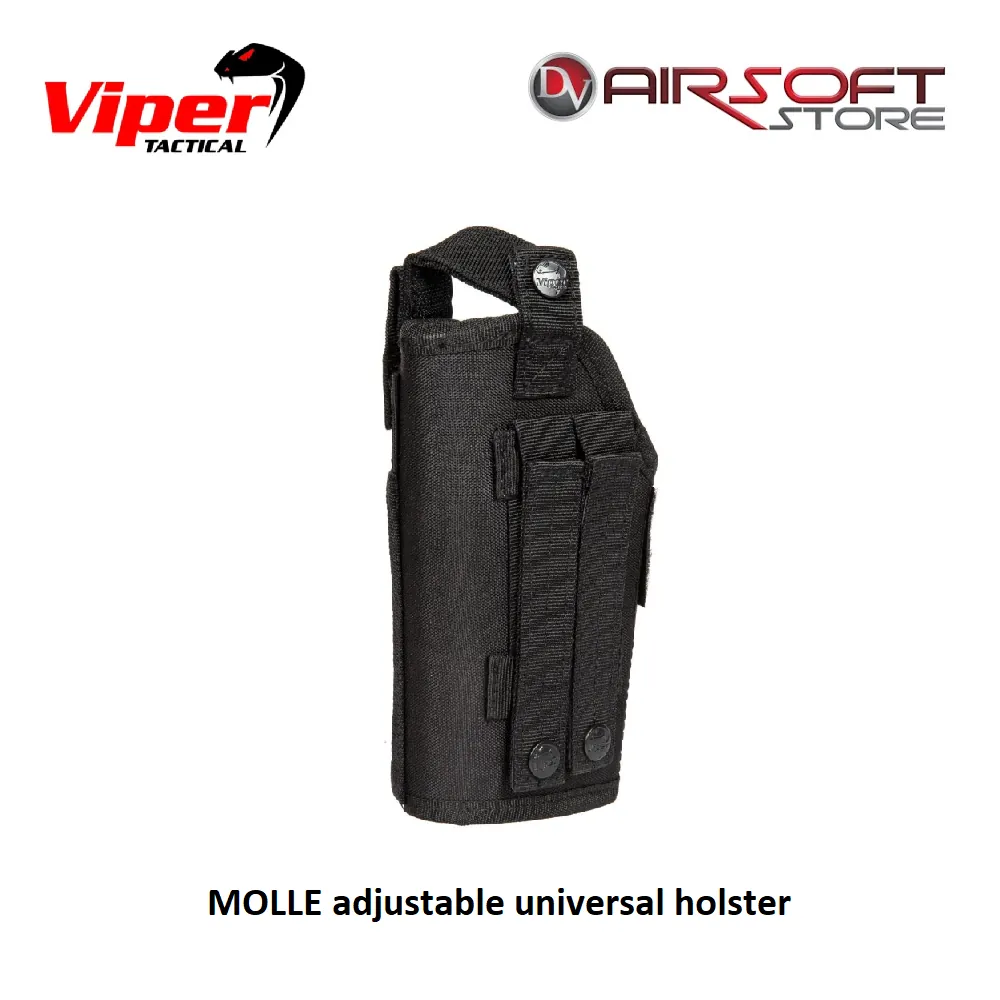 [2100000073641] MOLLE adjustable universal holster (Black)