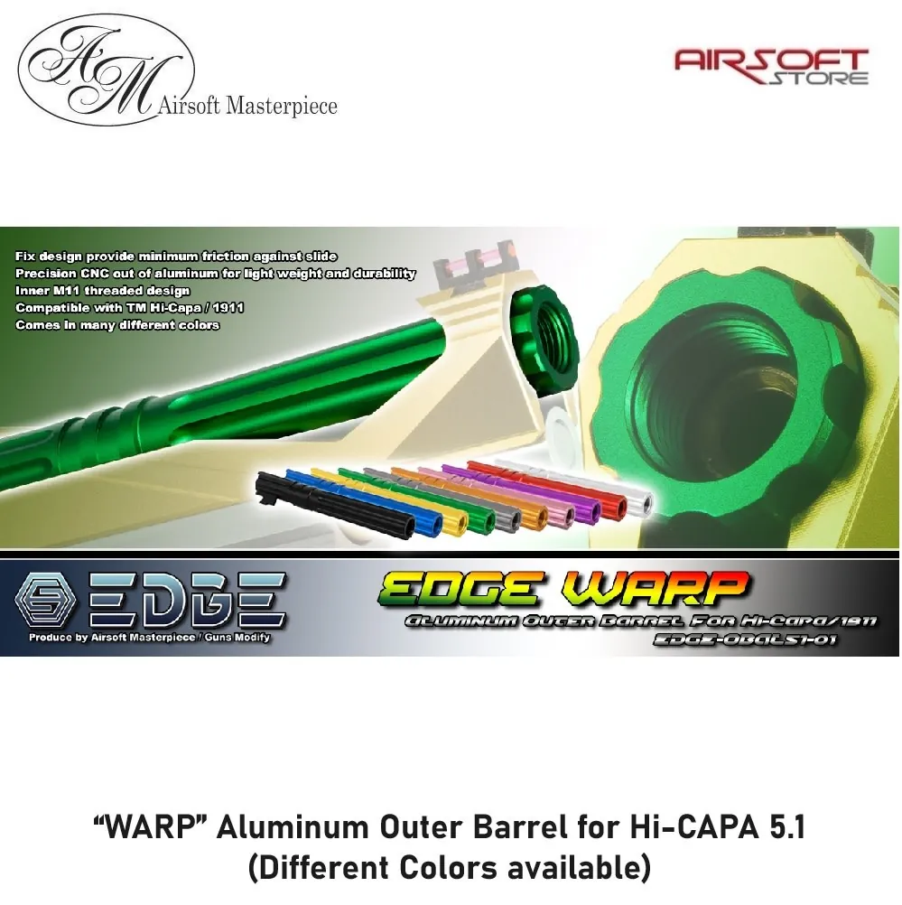 “WARP” Aluminum Outer Barrel for Hi-CAPA 5.1