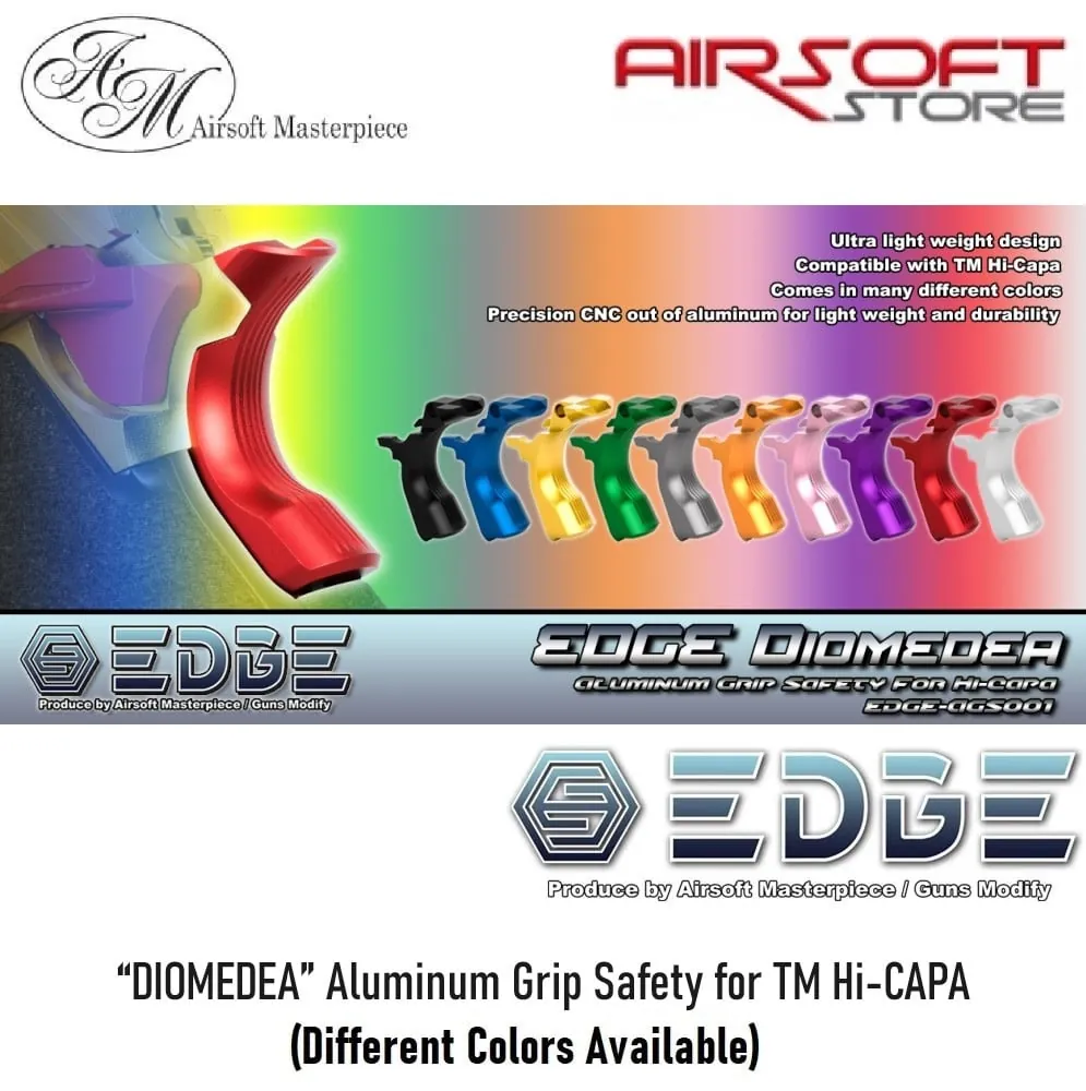 “DIOMEDEA” Aluminum Grip Safety for TM Hi-CAPA