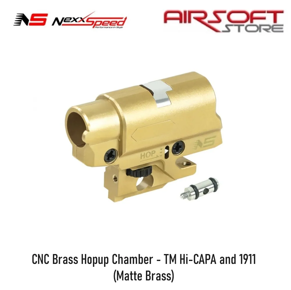 CNC Brass Hopup Chamber - TM Hi-CAPA and 1911 (Matte Brass)