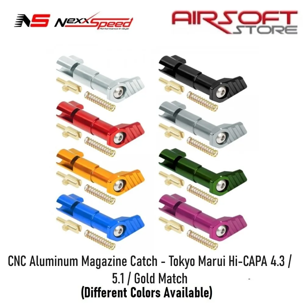 CNC Aluminum Magazine Catch - Tokyo Marui Hi-CAPA 4.3 / 5.1 / Gold Match