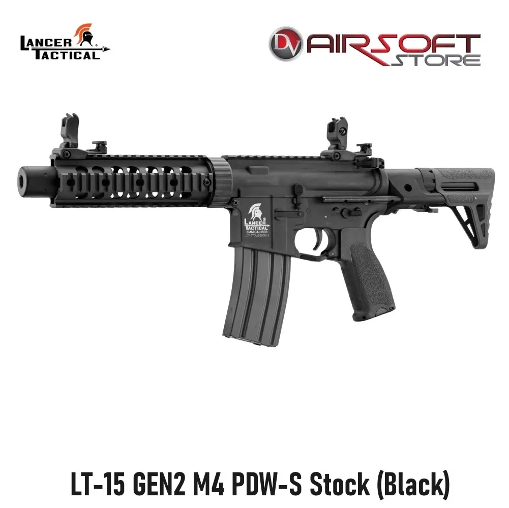 [2100000079544] LT-15 GEN2 M4 PDW-S Stock (Black)