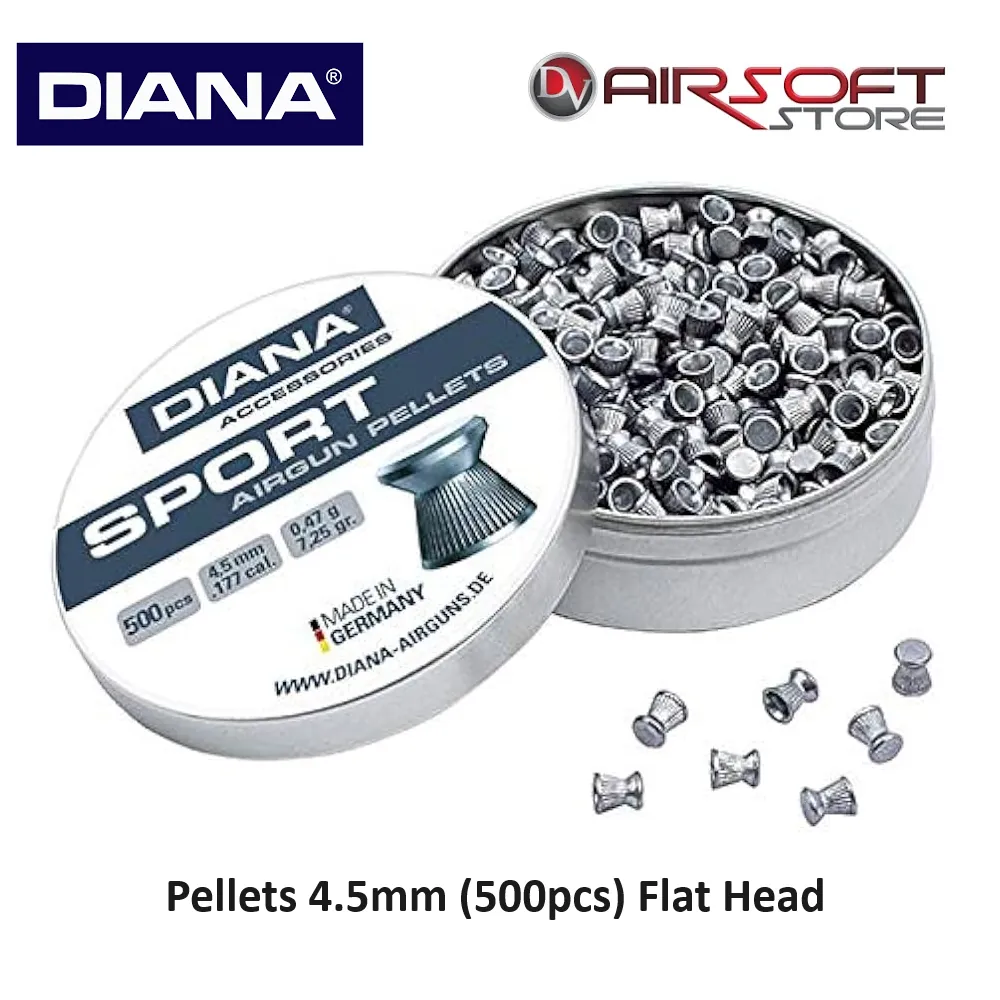 Pellets 4.5mm (500pcs) Flat Head