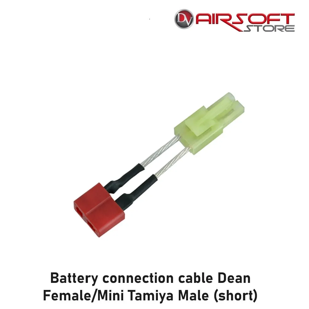[2100000081202] Battery connection cable Dean Female/Mini Tamiya Male (short)