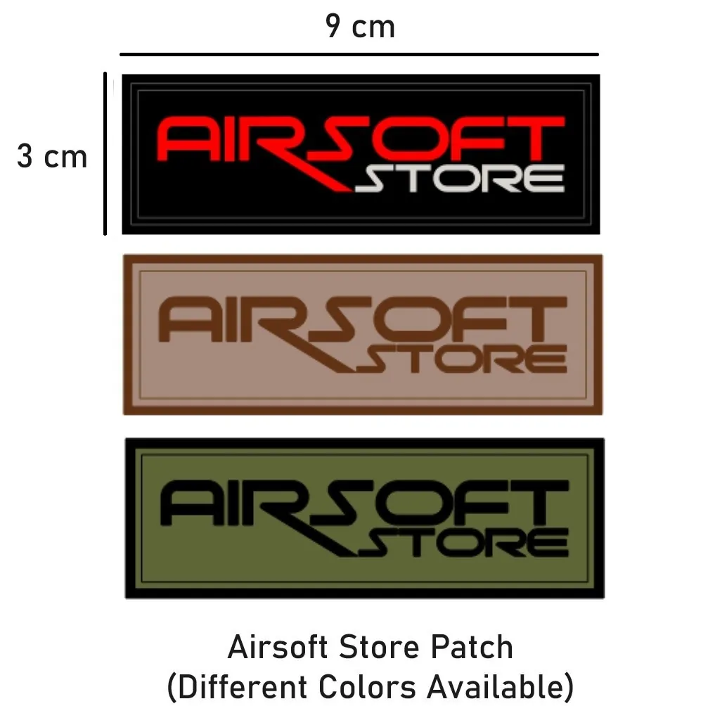 [2100000022830] Airsoft Store Patch (Red)