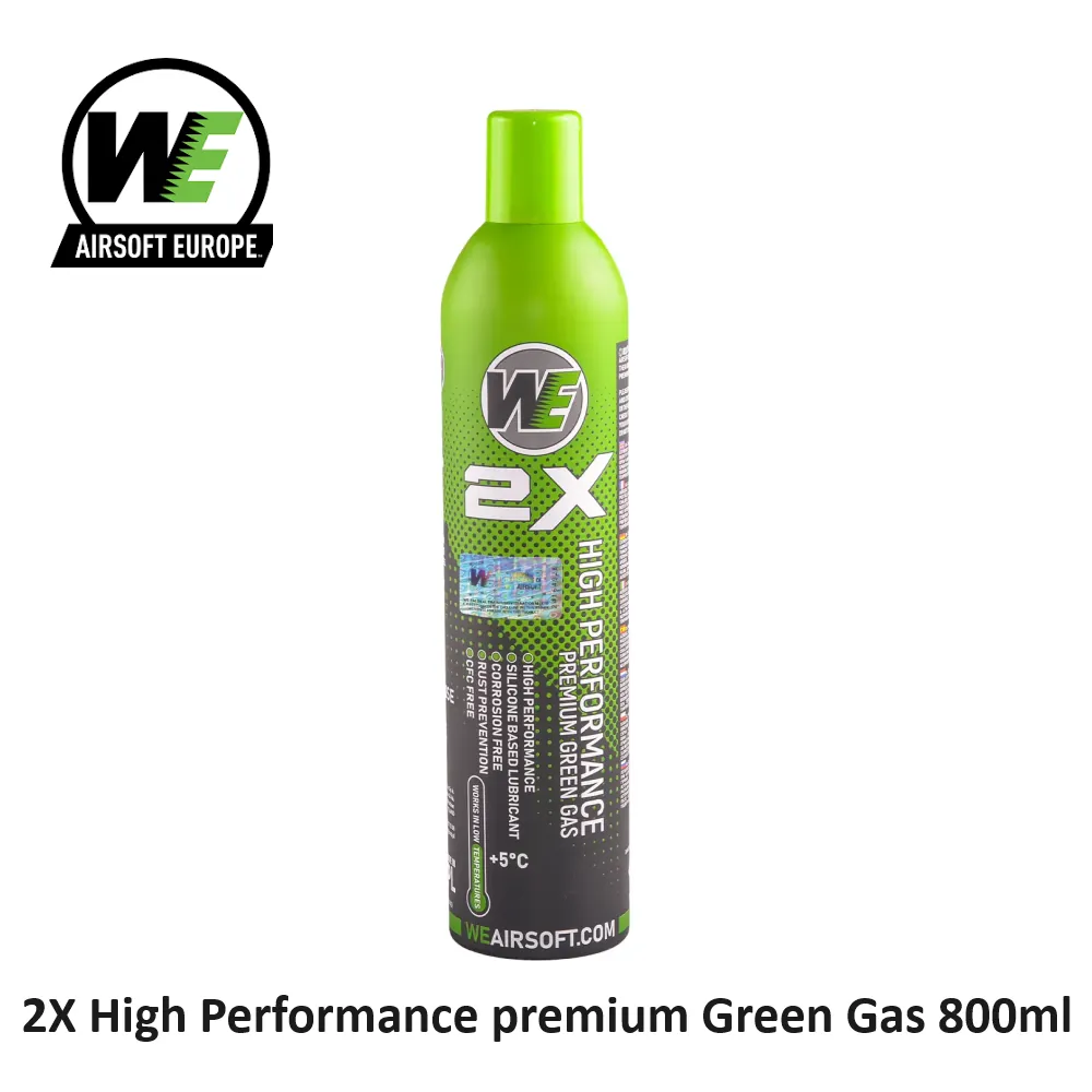 2X High Performance premium Green Gas 800ml