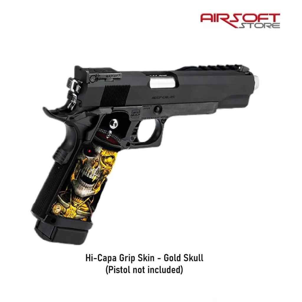 Hi-Capa Grip Skin - Gold Skull