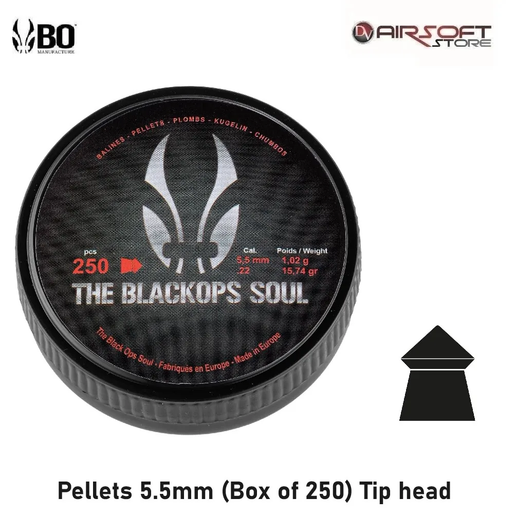 [2100000083572] Pellets 5.5mm (Box of 250) Tip head