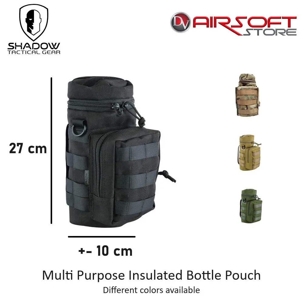 [2100000085071] Multi Purpose Insulated Bottle Pouch (Black)