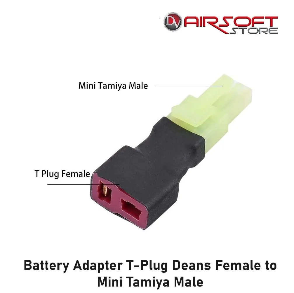 [2100000085286] Battery Adapter T-Plug Deans Female to Mini Tamiya Male