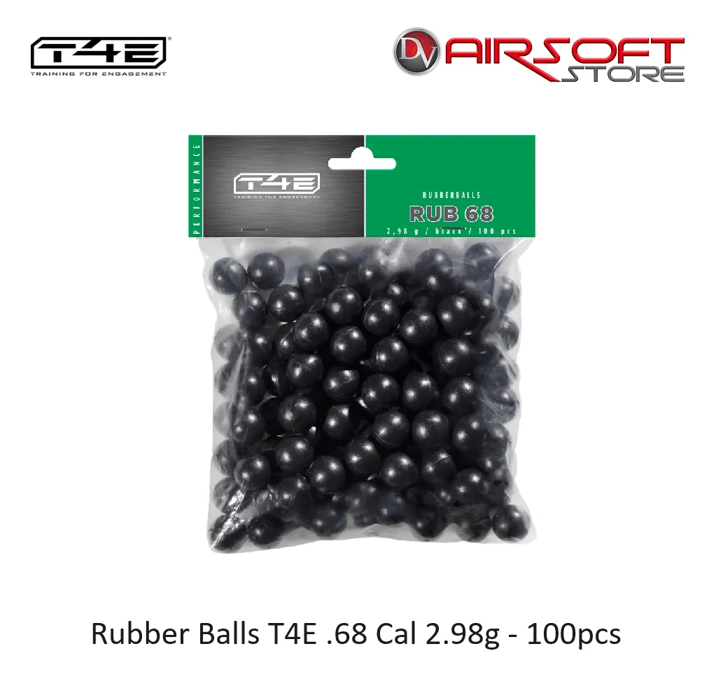 Rubber Balls T4E .68 Cal 2.98g - 100pcs