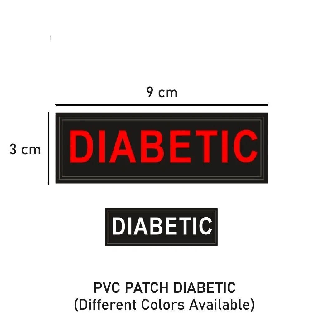 [2100000085347] PVC PATCH DIABETIC (BLACKMEDIC)