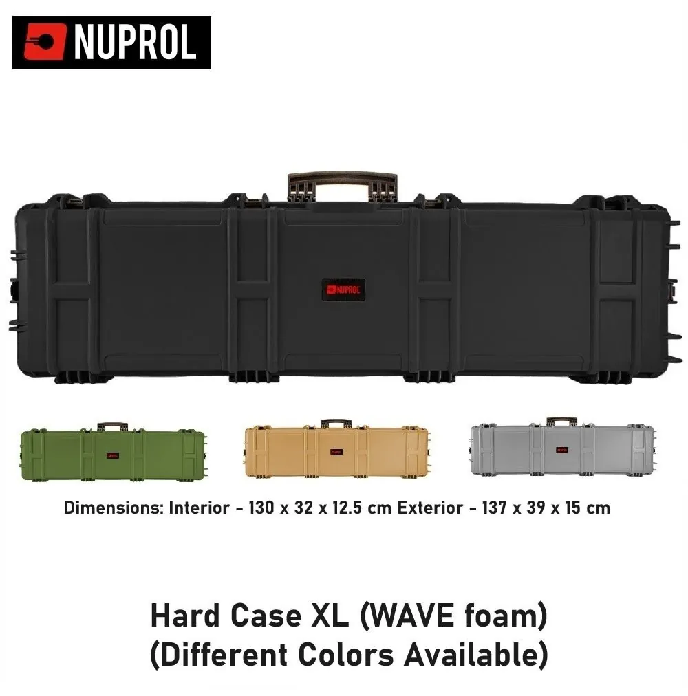 [2100000027323] Hard Case XL (WAVE foam) (Black)