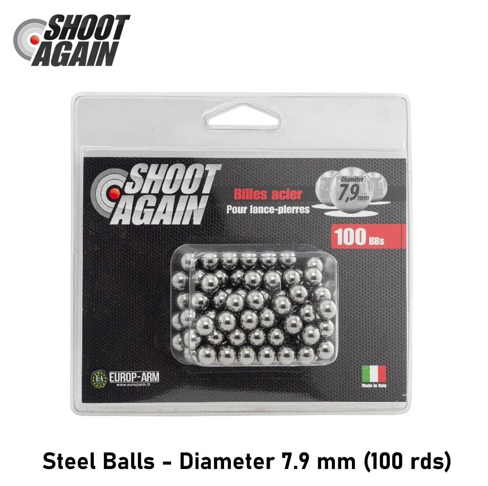 Steel Balls - Diameter 7.9 mm (100 rds)