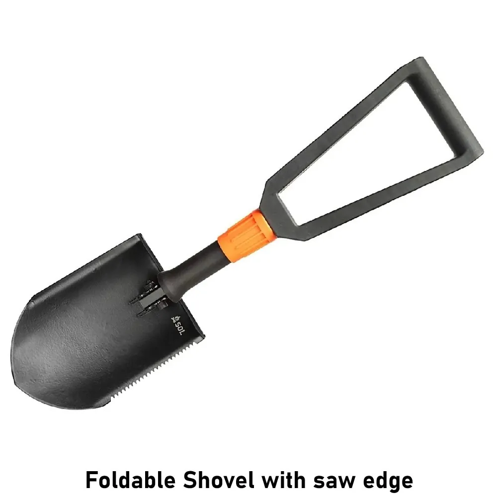 Foldable Shovel with saw edge
