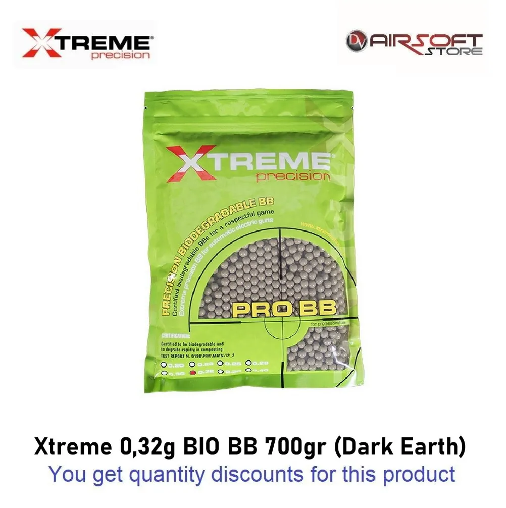 [2100000088485] Xtreme 0.32g BIO BB 700gr (Dark Earth)