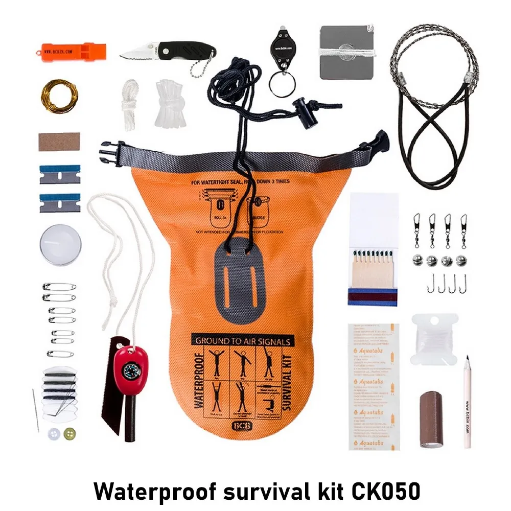 [2100000088539] Waterproof survival kit