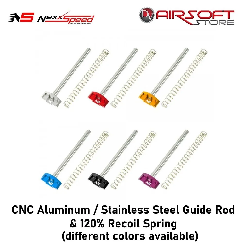 CNC Aluminum / Stainless Steel Guide Rod & 120% Recoil Spring