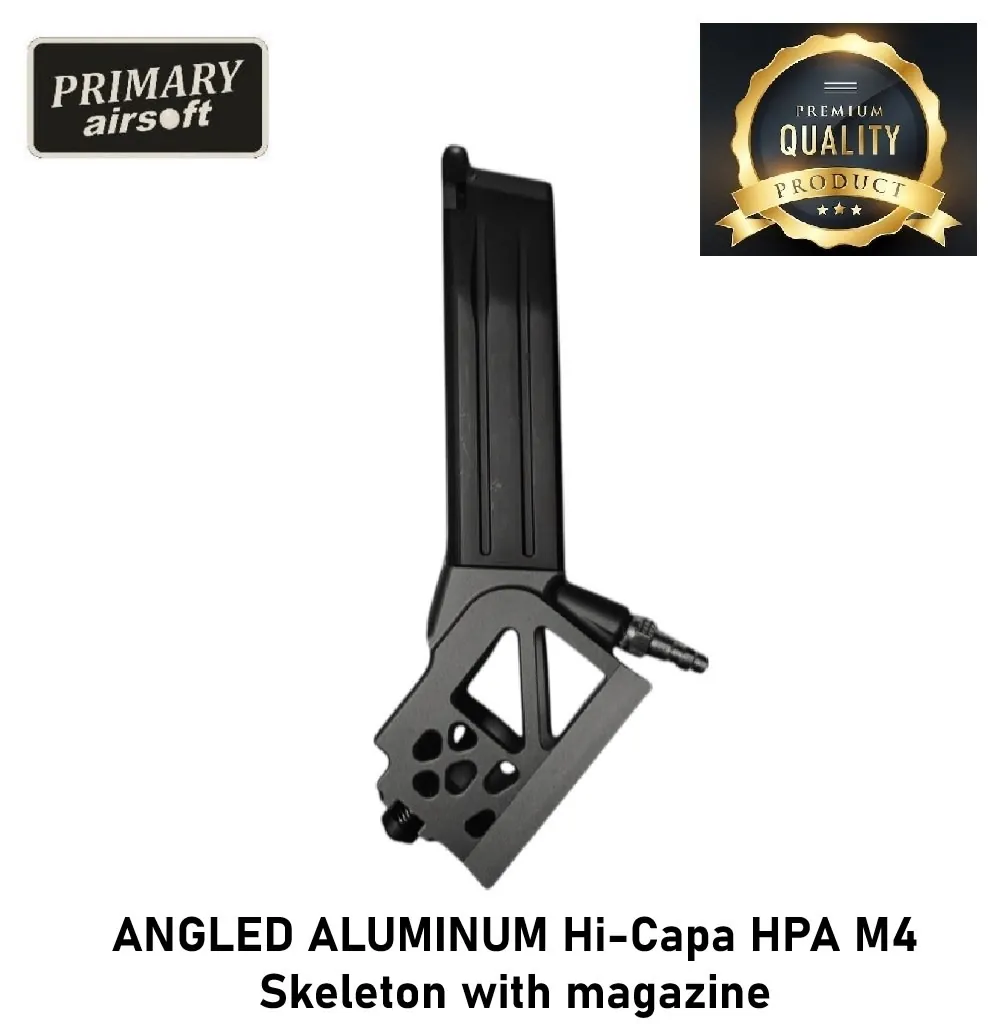 [2100000089857] ANGLED ALU Hi-Capa HPA M4 Skeleton with magazine