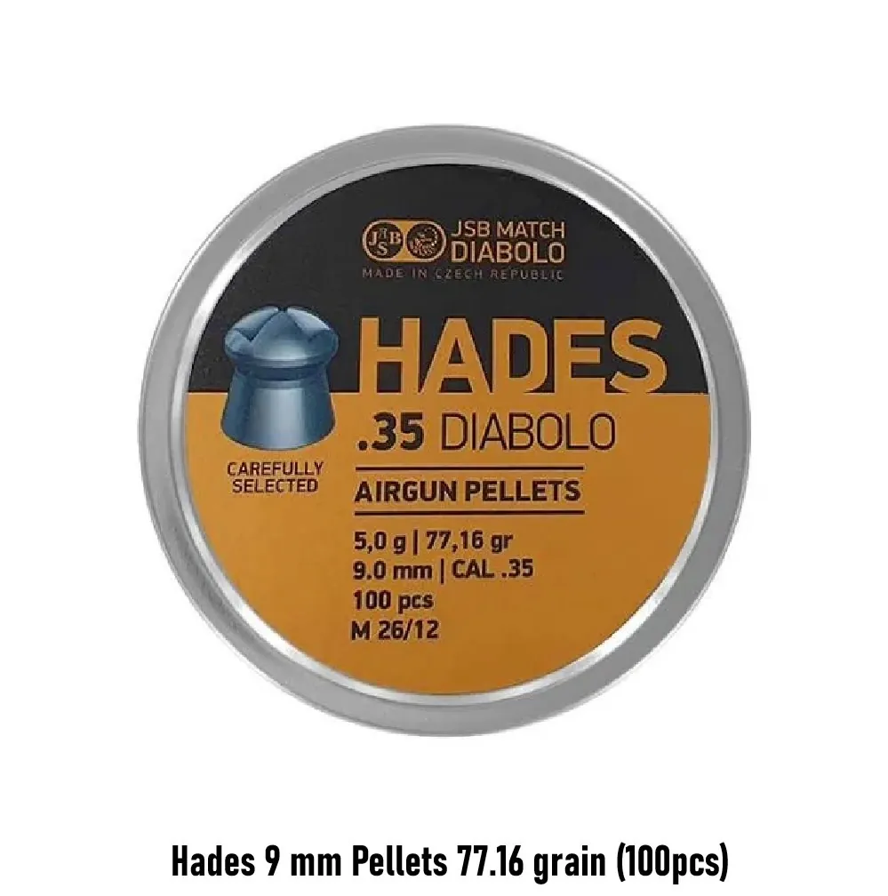 [2100000090396] Hades 9 mm Pellets 77.16 grain (100pcs)