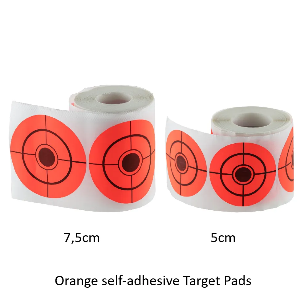 Orange self-adhesive Target Pads