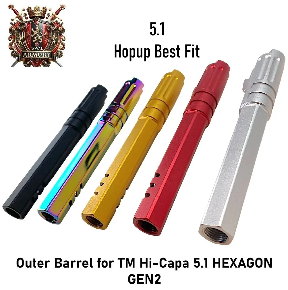 Outer Barrel for TM Hi-Capa 5.1 HEXAGON GEN2