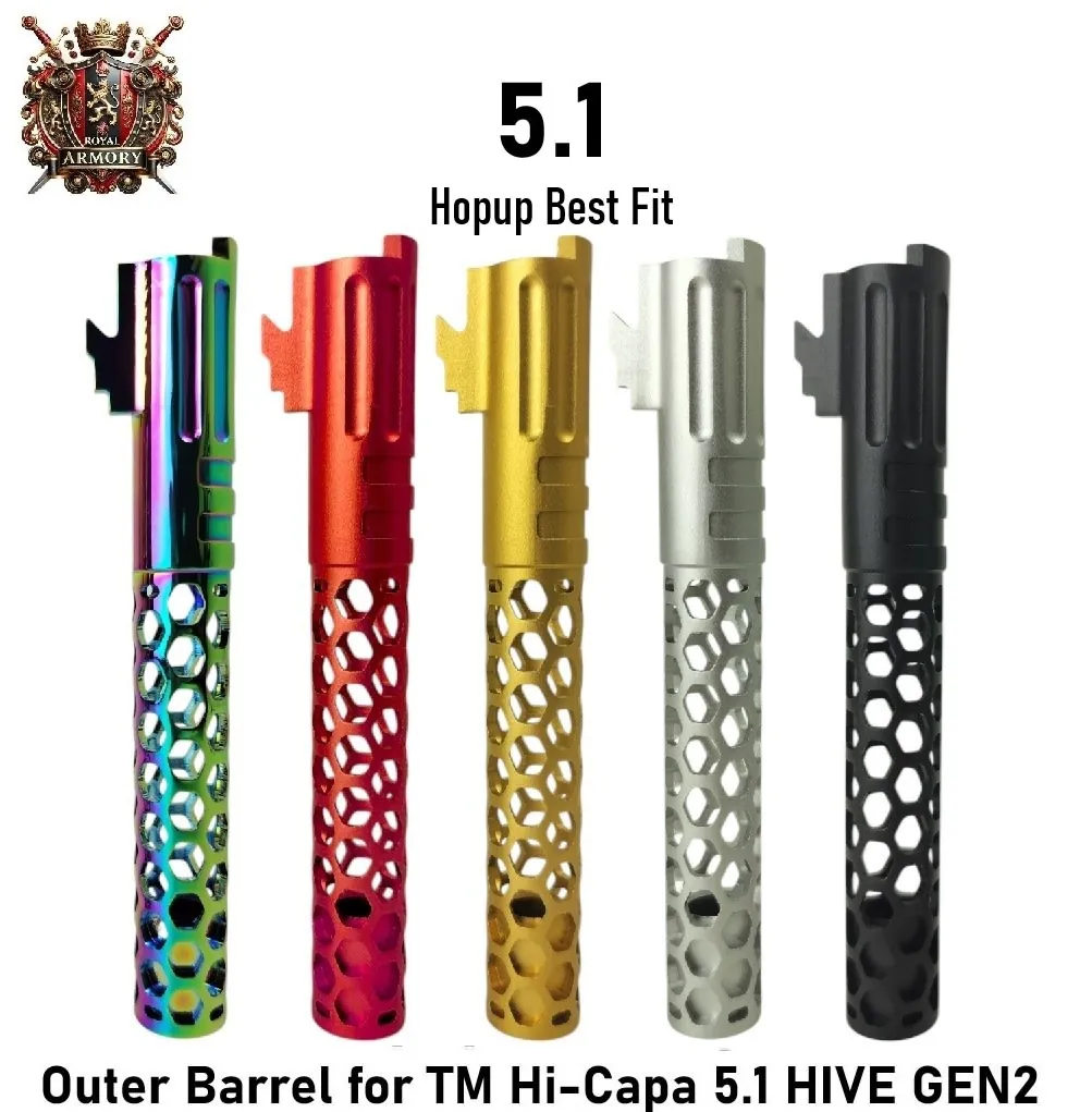 [2100000091461] Outer Barrel for TM Hi-Capa 5.1 HIVE GEN2 (Black)