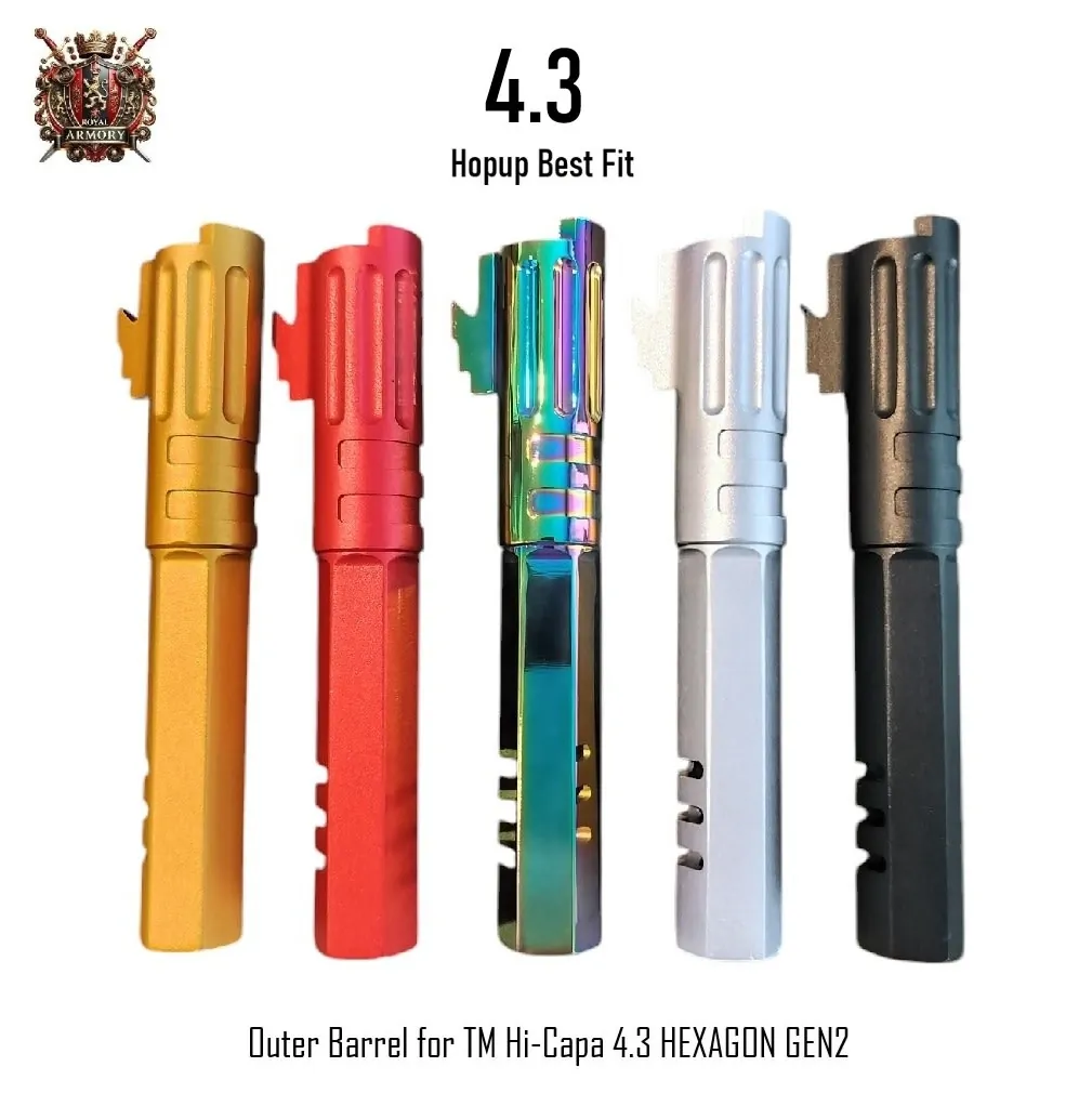 Outer Barrel for TM Hi-Capa 4.3 HEXAGON GEN2