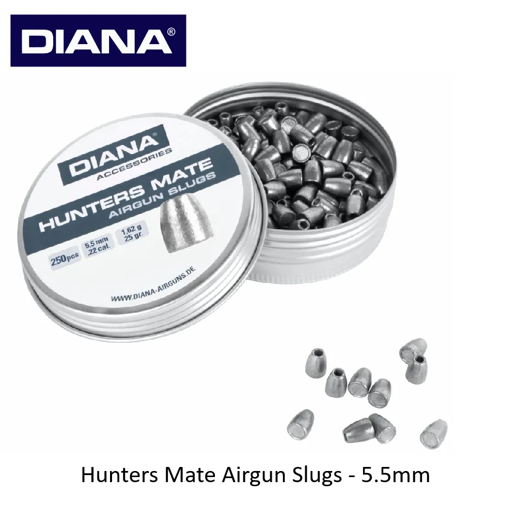 [2100000092284] Hunters Mate Airgun Slugs - 5.5mm