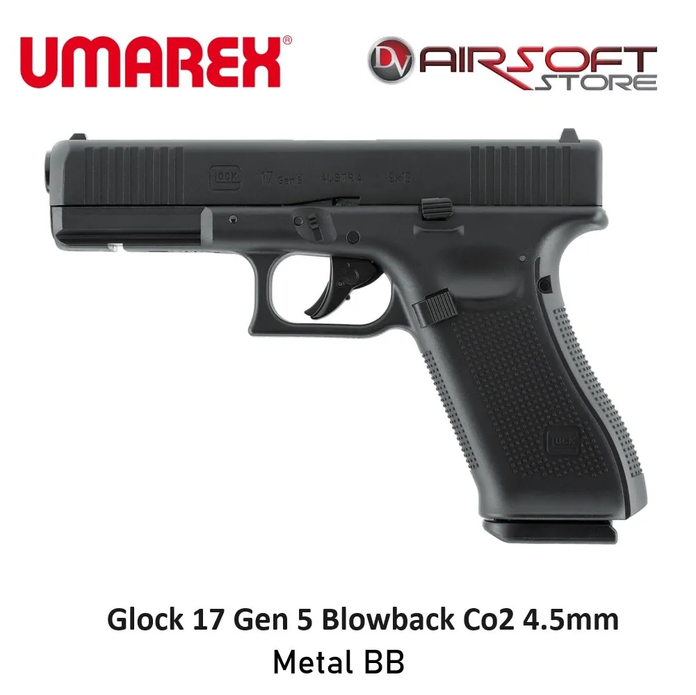 Glock 17 Gen 5 Blowback Co2 4.5mm metal BB