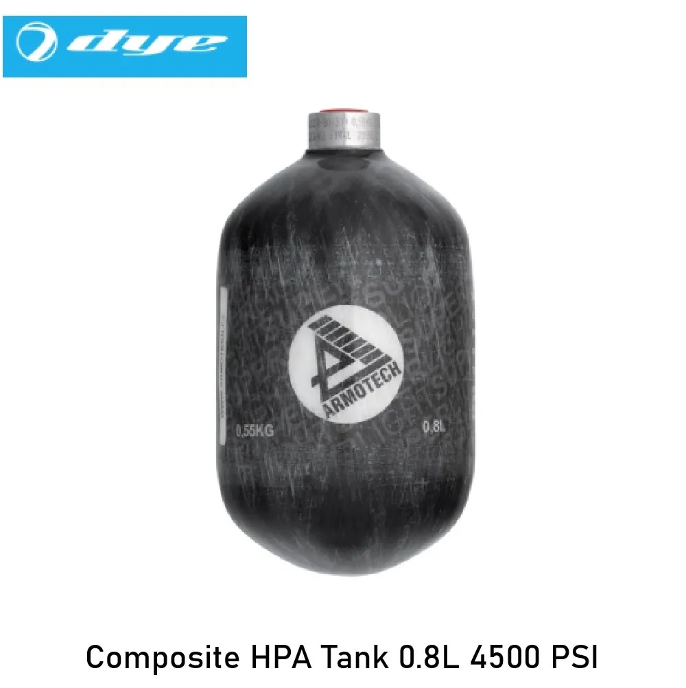[2100000092673] Composite HPA Tank 0.8L 4500 PSI