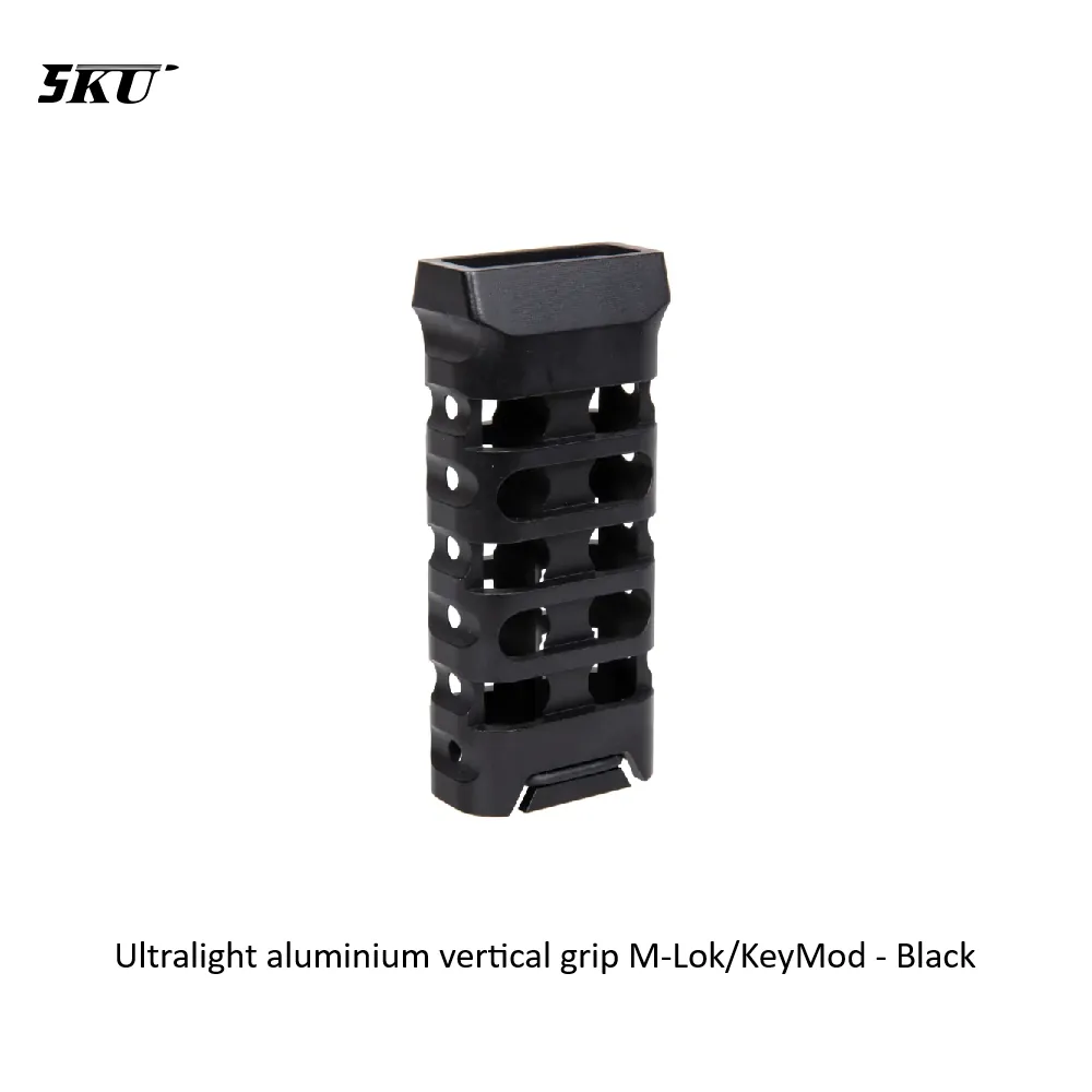 [2100000093328] Ultralight aluminium vertical grip M-Lok/KeyMod - Black