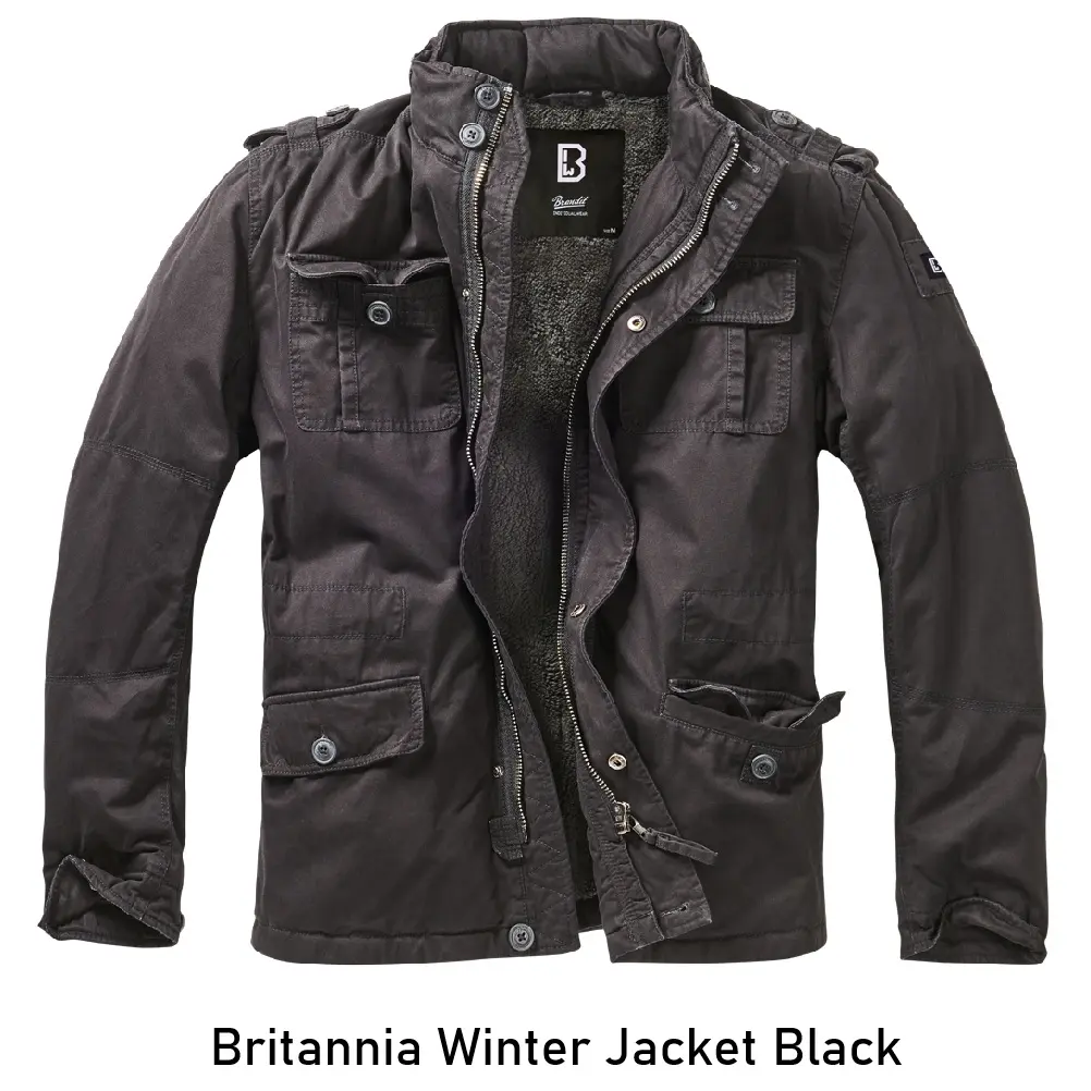 [2100000066377] Britannia Winter Jacket Black (L)