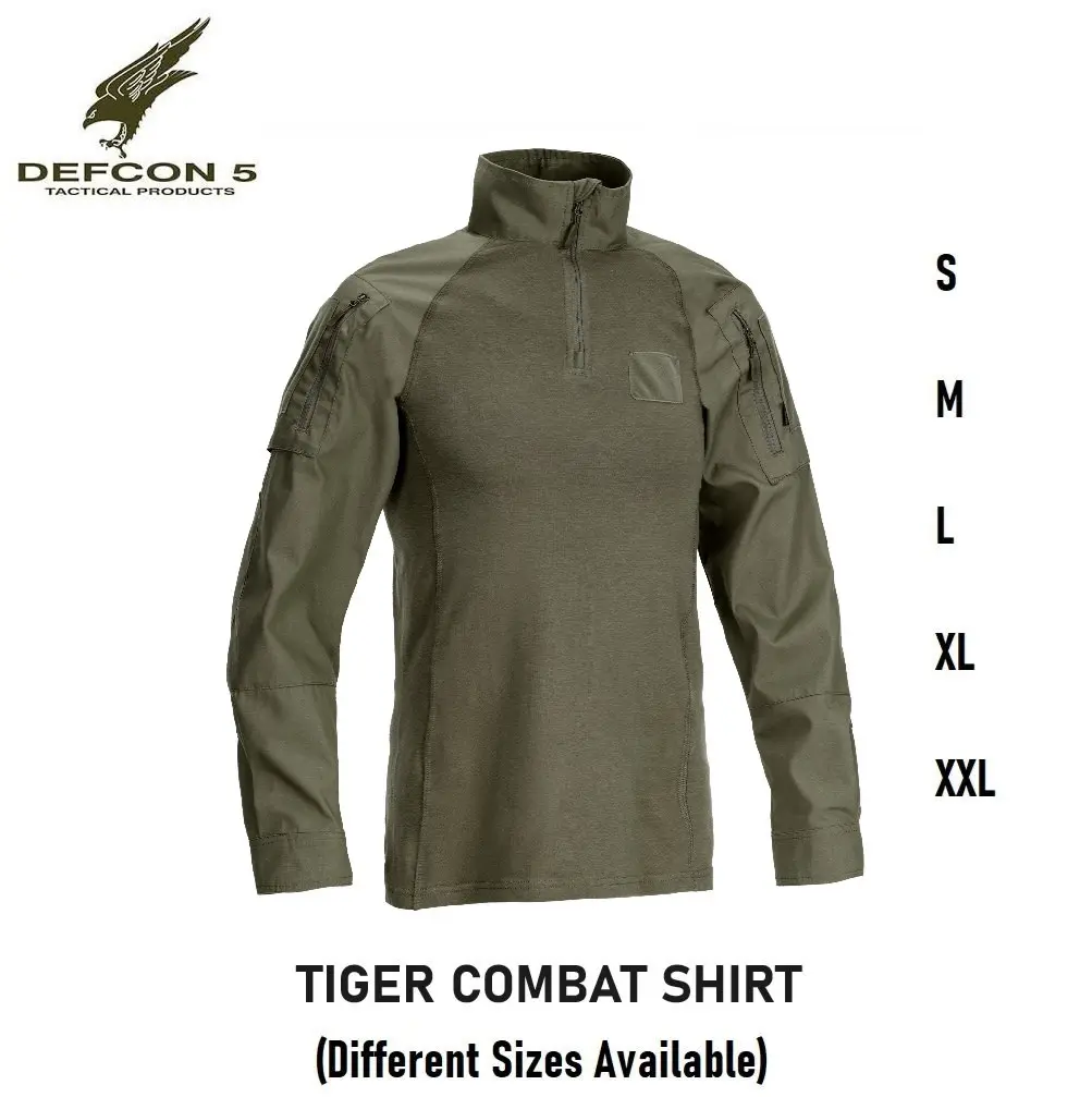 [2100000090686] TIGER COMBAT SHIRT OD Green (S)