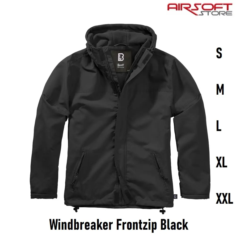 Windbreaker Frontzip Black