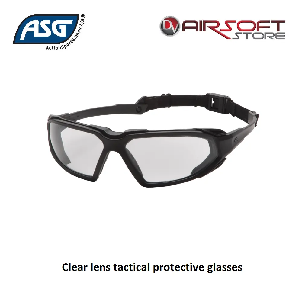 [2100000073269] Clear lens tactical protective glasses